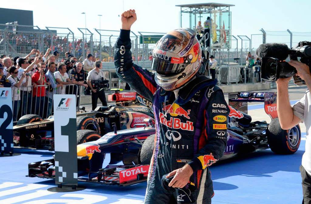 Sebastian Vettel gewinnt beim Groen Preis der USA seinen achten Saisonsieg in Serie.