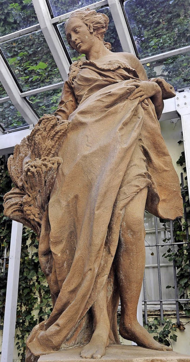 Gartenskulpturen von Wentzinger stehen im Museum am Mnsterplatz in Freiburg.  | Foto: Schneider