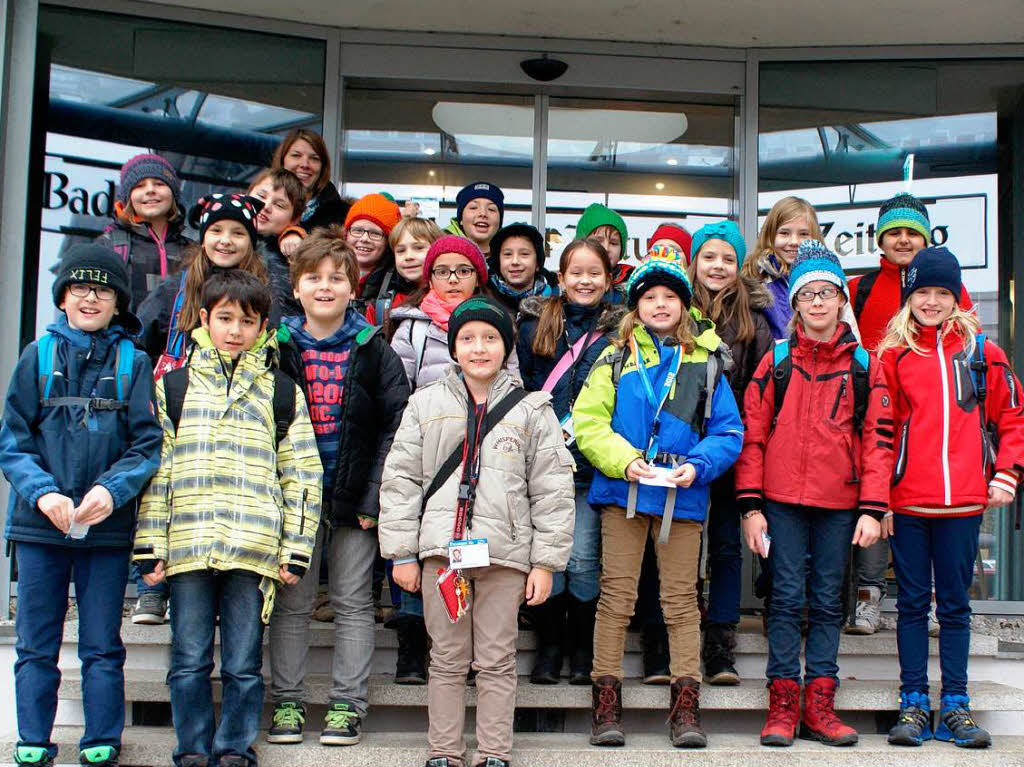 Die Klasse 4 der Heinrich-Hansjakob-Schule Waldshut mit ihrer Lehrerin Annika Berger. Die Klasse 4 der Heinrich-Hansjakob-Schule Waldshut mit ihrer Lehrerin Annika Berger.