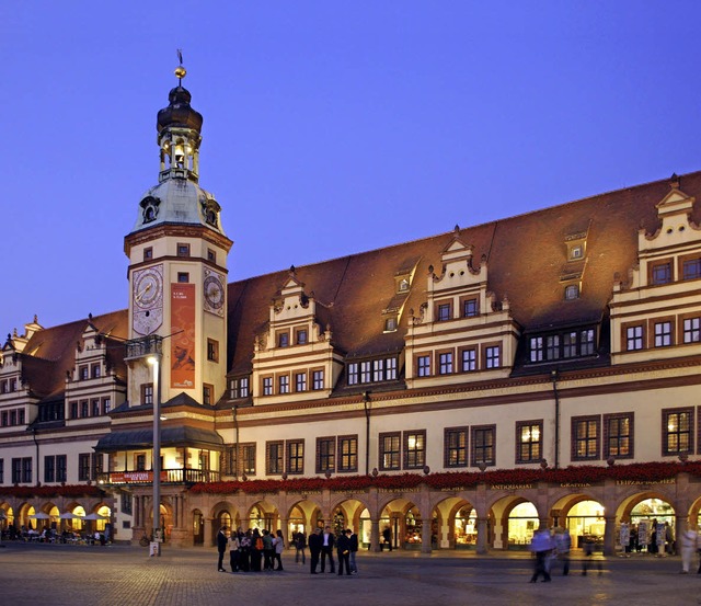 Das Leipziger Rathaus bei Nacht  | Foto: Andreas Schmidt