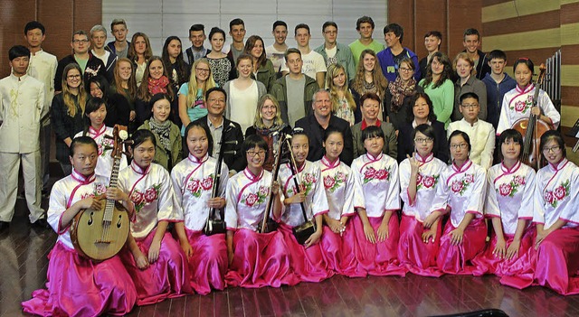 Schlerinnen und Schler  aus Lahr und Ettenheim waren zu Besuch in China.   | Foto: Schule