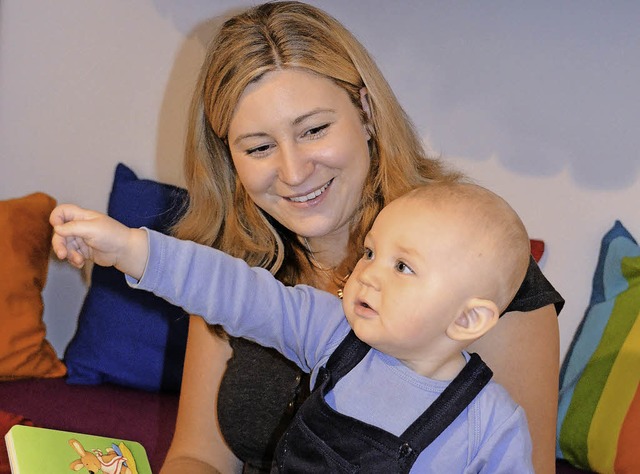 Lisa Schneider aus Ihringen betreut gerne Kinder.  | Foto: sebastian scheffel