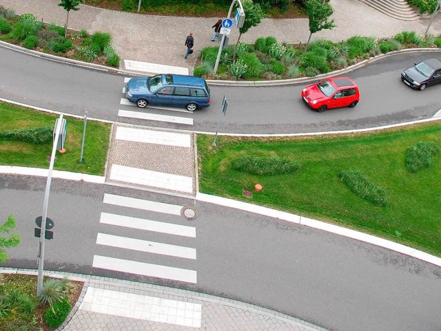 Hier knnen die Fugnger knftig nicht mehr passieren.  | Foto: Hannes Lauber