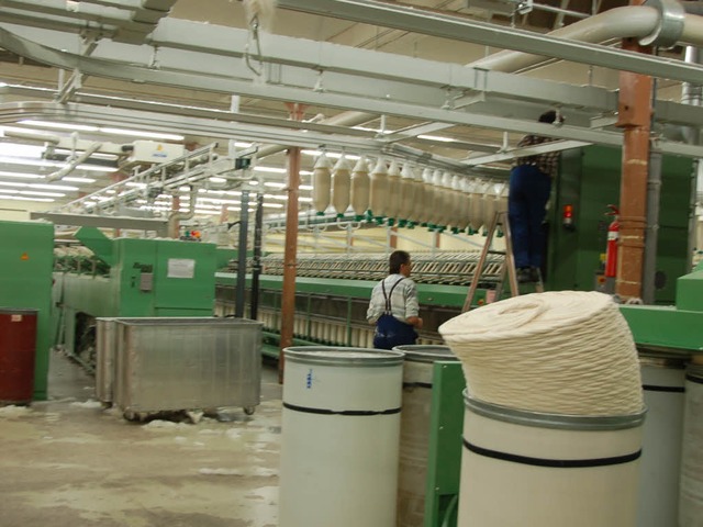 Bei Uhingen werden technische Textilien produziert.  | Foto: Bernd Fackler