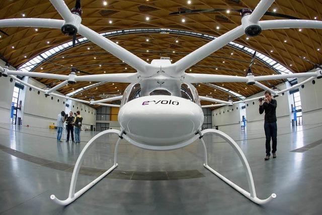 Karlsruher Volocopter hebt ab: Großstadttaxi der Zukunft?