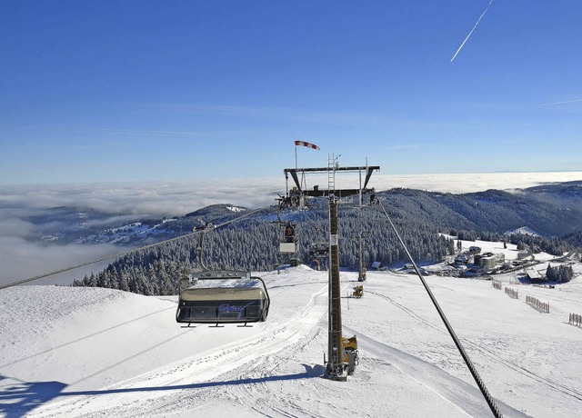 Seit 1999 befrdert die Feldbergbahn Skitouristen auf den Hchsten.   | Foto: Susanne Filz