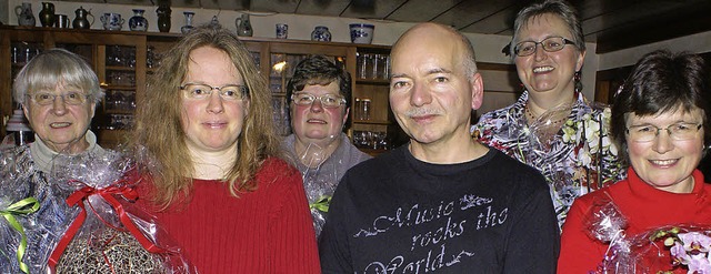 Fr langjhrige Mitgliedschaft im Herr...d Barbara Dannenberger ausgezeichnet.   | Foto:  Werner Probst