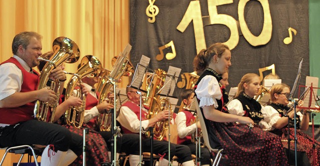 Das Jubilum zum 150-jhrigen Bestehen...epunkt im Jahr des Blasmusikverbandes.  | Foto: Martina Meyer