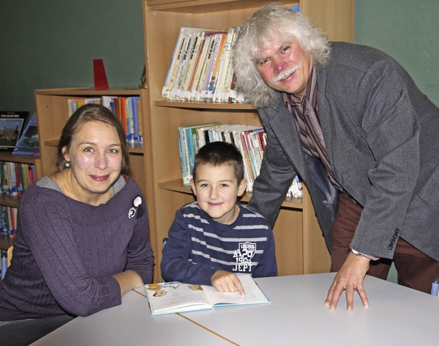 Beim Lesen setzt die Hebelschule einen... Bild  Nick Draganski &#8211;  ben.    | Foto: Susanne Kanele