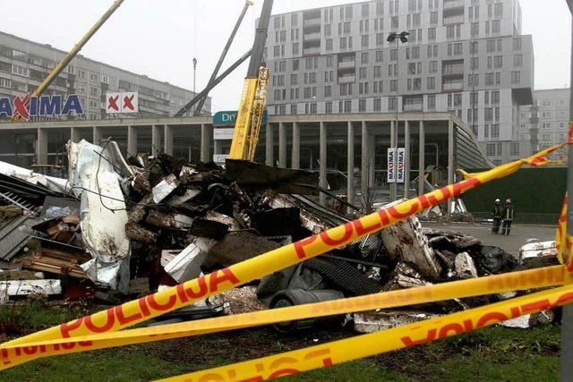 Riga: Mindestens 43 Tote bei Einsturz von Supermarkt