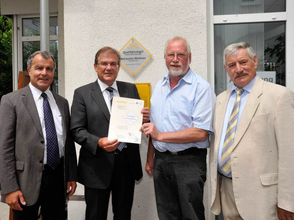 2012: Qualitätssiegel für das Fridolinhaus in Neuenburg 2012: Qualitätssiegel für das Fridolinhaus in Neuenburg