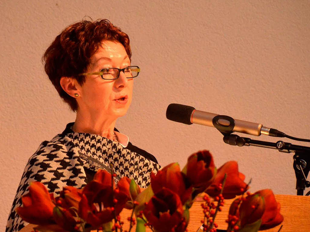 Die Sozialdezernentin des Landkreises, Eva-Maria Münzer, findet sehr persönliche Worte Die Sozialdezernentin des Landkreises, Eva-Maria Münzer, findet sehr persönliche Worte