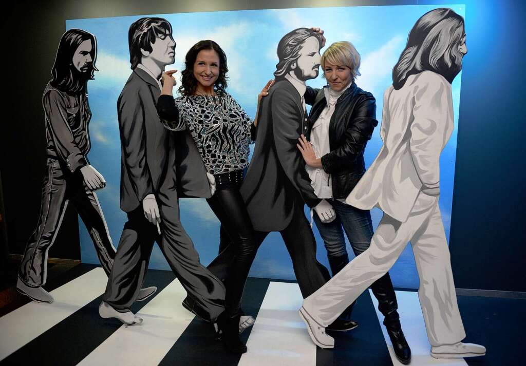 Die Beatles-Ausstellung m Europa-Park mit vielen Originalstcken.