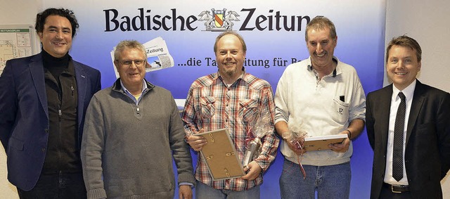 Im Einsatz fr den Leser: Die Vertrieb... sowie Vertriebsleiter Thomas Zehnle.   | Foto: Holger Knferl