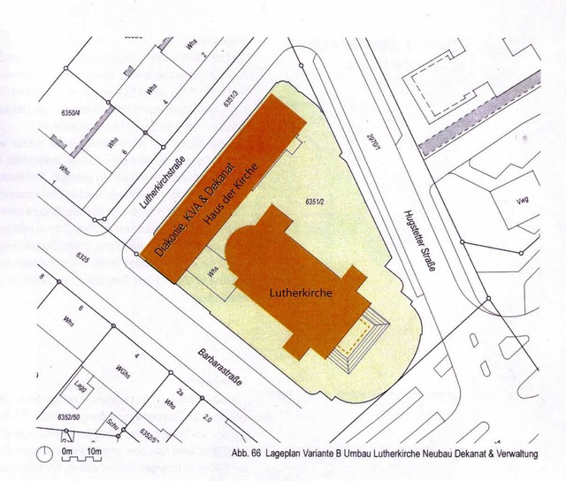 Geplante Bebauung fr das Haus der Kir... Lutherkirche am Friedrich-Ebert-Platz  | Foto: privat