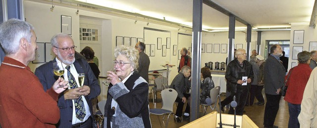 Feier und Ausstellung im Torhaus Herbo...ch mit Brgermeister Ernst Schilling.  | Foto: Michael haberer