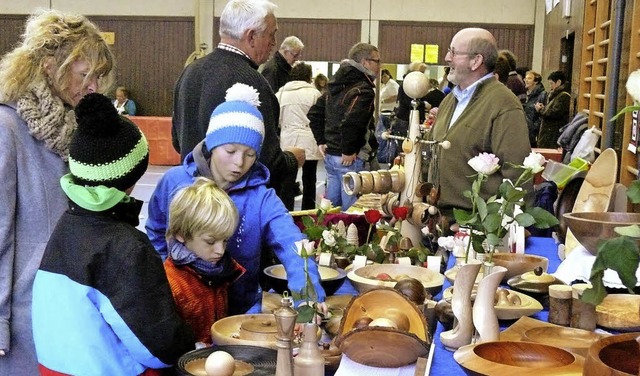 Originelle Handarbeiten wurden angeboten.   | Foto: Ute Aschendorf