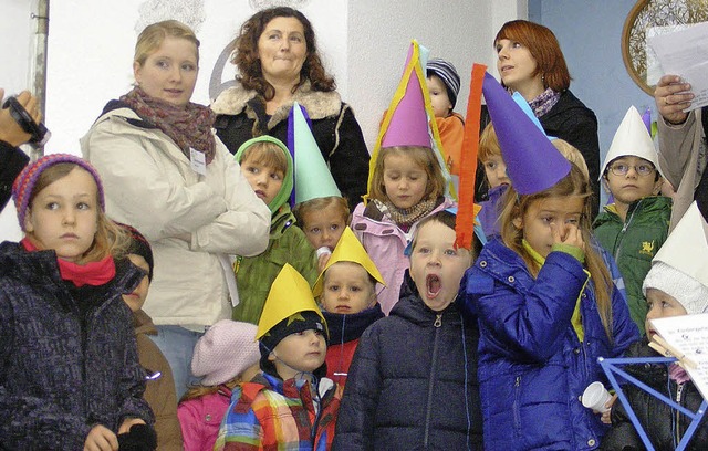 Lust auf Feiern hatten Kleine wie Gro...burtstag des Kindergartens in Laufen.   | Foto: privat