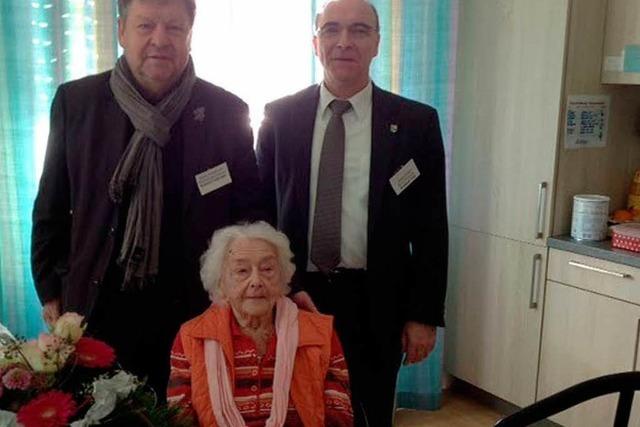 Gerda Voss feiert ihren 100. Geburtstag