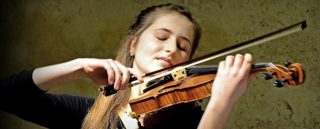 Auerordentliches Debt: Violinistin Annika Starc aus Kirchzarten   | Foto: Archivbild: Markus Donner