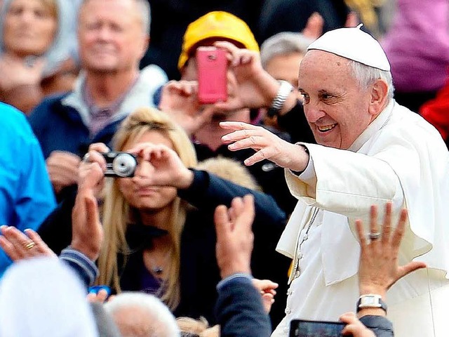 Papst Franziskus bei einer Generalaudienz in Rom   | Foto: AFP