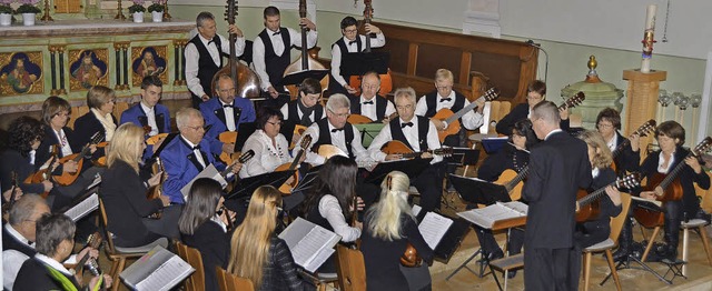 Jechtingen.  Das Hauptorchester bei der Konzertauffhrung.  | Foto: Roland Vitt