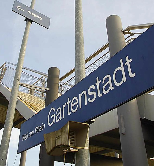 Wann halten Zge knftig in der Gartenstadt?   | Foto: Lauber