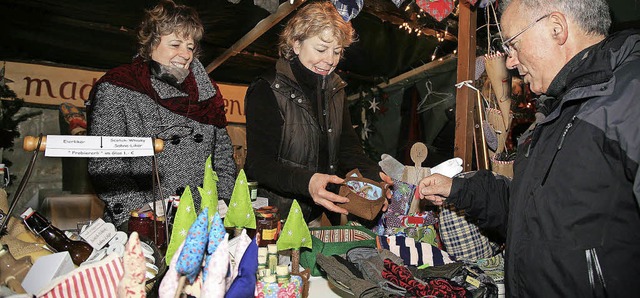 Wer am Wochenende den Weihnachtsmarkt ...chenken fr die Lieben sicher fndig.   | Foto: Sandra Decoux-Kone