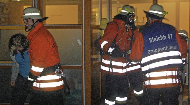 Alarmbung am Kindergarten Bleichheim   | Foto: Jrg Schimanski