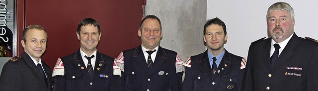 Michael Schiessel (rechts) im Kreise der Verbandsdirigenten  | Foto: UTKE