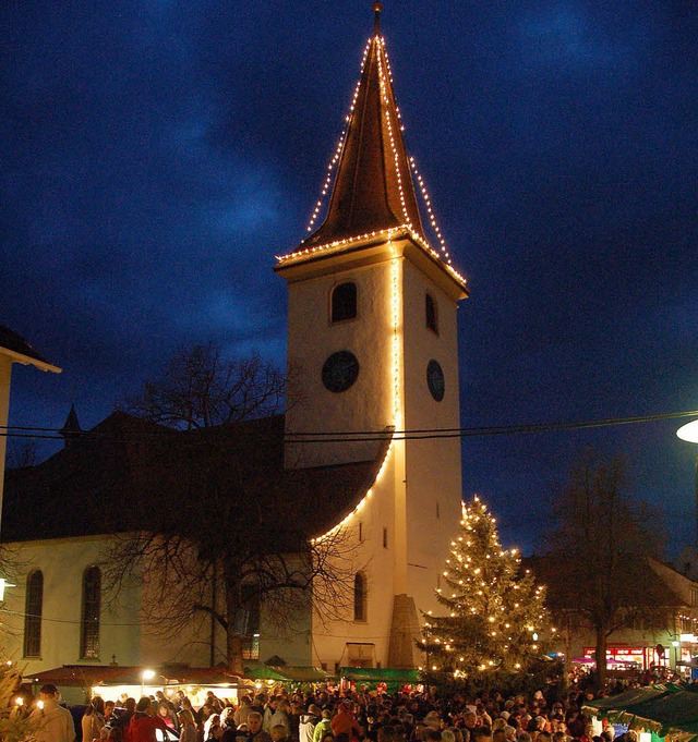Der Christkindlemarkt in Bad Krozingen...lt damit zu den grten im Landkreis.   | Foto: Markus Donner