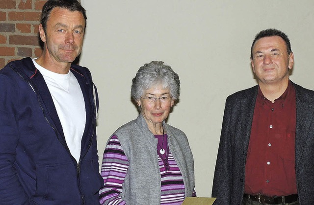 Ehrungen fr langjhrig Aktive beim Sk...ck, Gisela Bcherer und Hermann Hgle.  | Foto: Dieter Erggelet