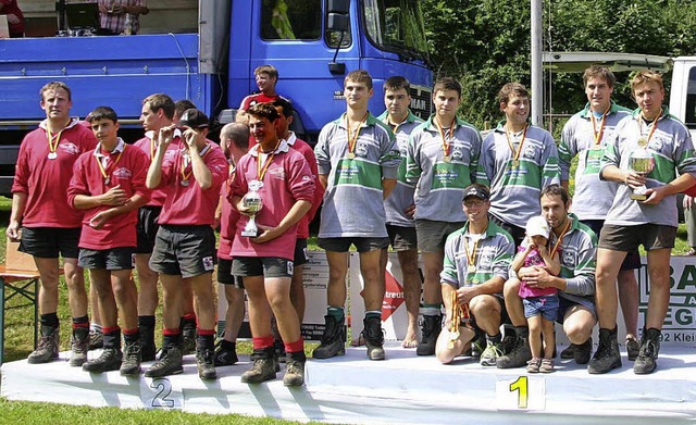 Landesliga-Vizemeister Bllen (rotes Trikot) und Sdbadischer Meister Wieden   | Foto: Rmmele