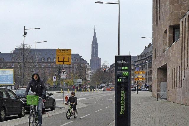 Straburg ist ein Tummelplatz fr Radfahrer