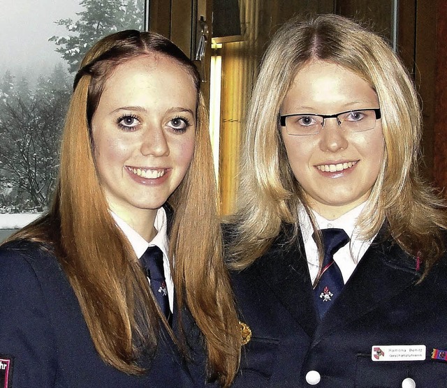 Meike Bausch (links) und Ramona Benitz hren auf.   | Foto: Tina Httich