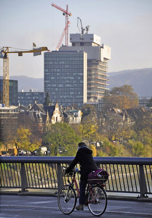 Der Roche-Turm wchst langsam in die Hhe.   | Foto: Daniel Gramespacher