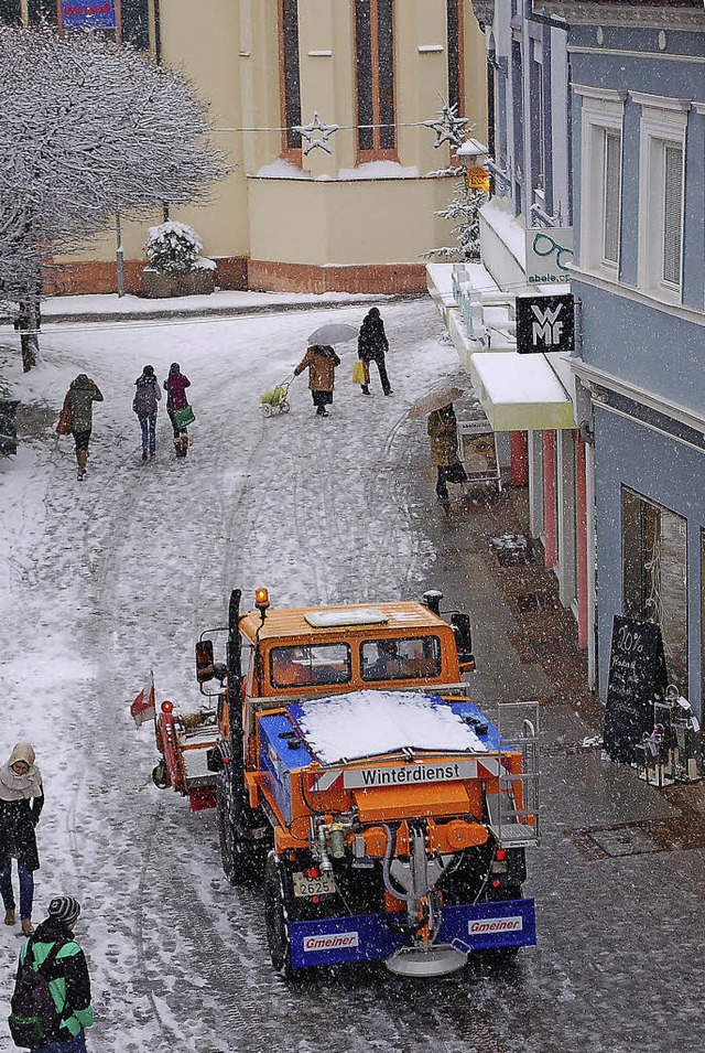 Bald ist der  Winterdienst wieder gefragt.    | Foto: archivfoto: Seller