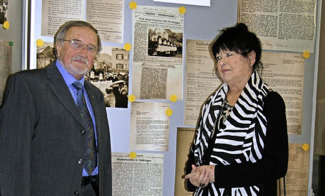 Gerhard und Brigitte Rettig gestaltete...rche und im Gemeindehaus zu sehen ist.  | Foto: Marion Rank