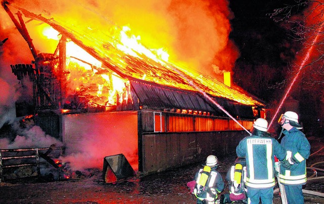 114 Feuerwehrkameraden mit insgesamt 1...n noch in groer Entfernung zu sehen.   | Foto: privat