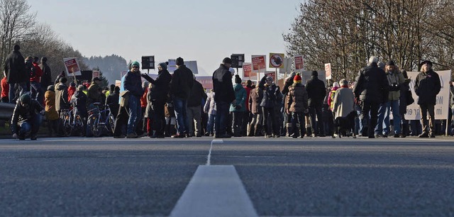 Maut-Gegner haben die Inntalautobahn blockiert.  | Foto: dpa