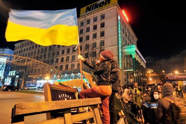 5000 Ukrainer demonstrieren die ganze Nacht