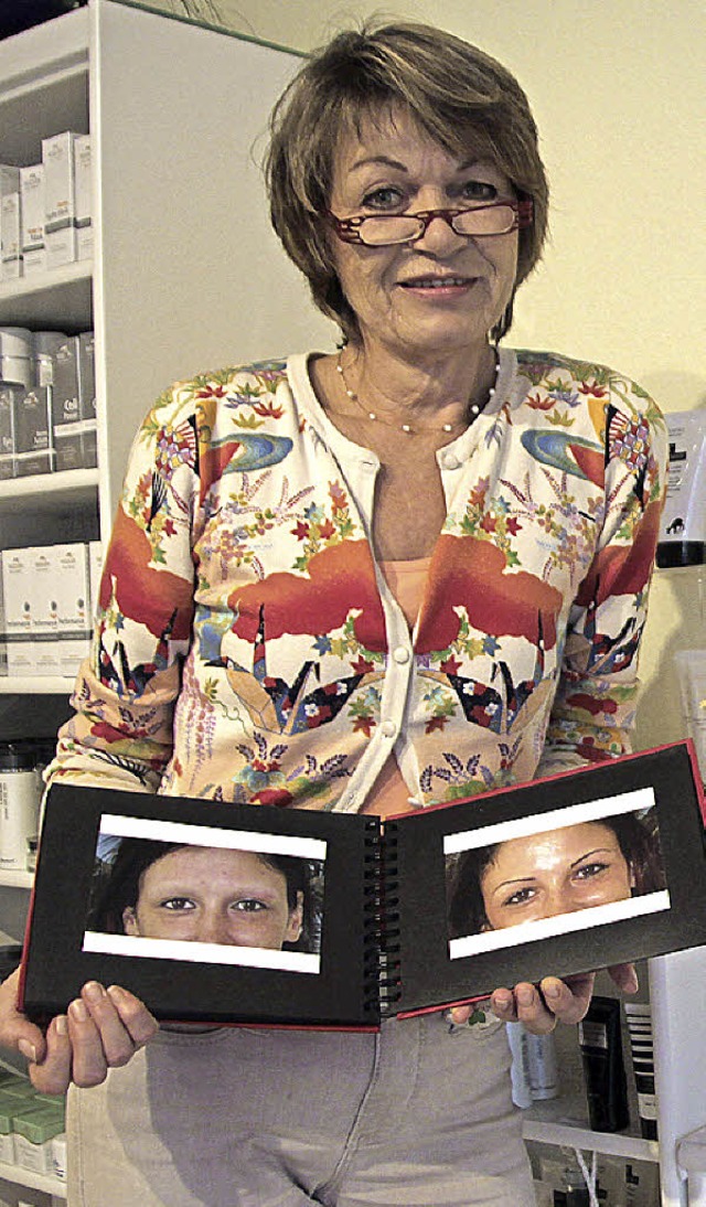 Inge Zaiser ist Spezialistin fr Permanent-Make-up.  | Foto: clk