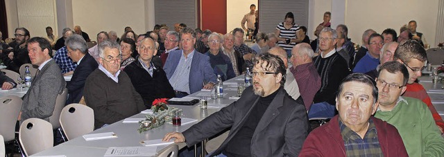 Die Bereichsversammlung Breisgau des B...tag im  Brgerhaus Tutschfelden statt.  | Foto: Ilona Hge