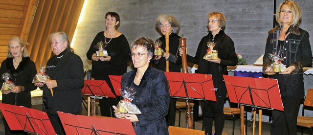 Warme Fltentne verteilten sich im Ki... Barbara Eltgen und Annette Wasmer.     | Foto: Cornelia Liebwein