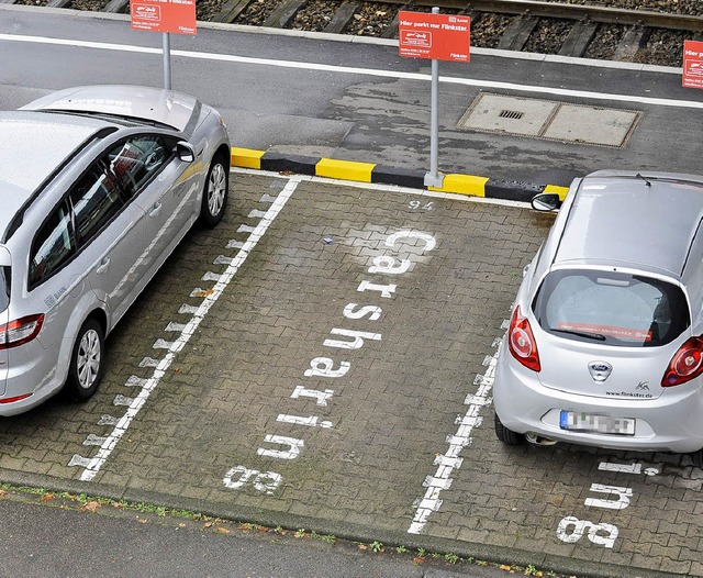 Wesentlich mehr Carsharingpltze als b...nicht nur an zentralen Stellen geben.   | Foto: ingo schneider