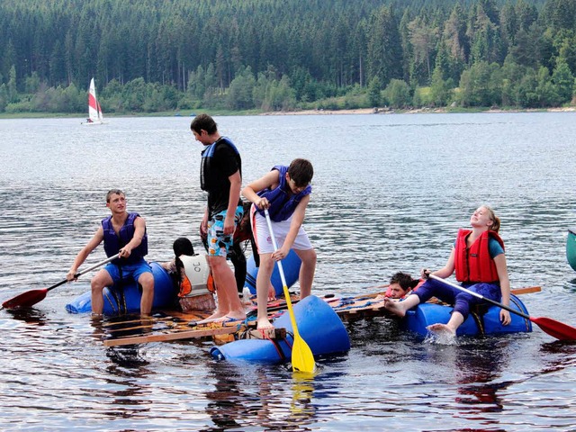 Schler der Staudinger-Gesamtschule er...chsee, was es heit zusammenzuhalten.   | Foto: Privat