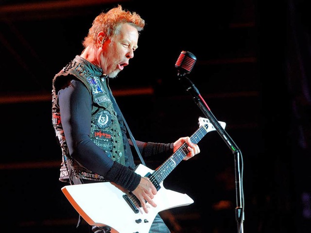 &#8222;Papa Het&#8220;: James Hetfield, Snger und Gitarrist von Metallica.  | Foto: dapd