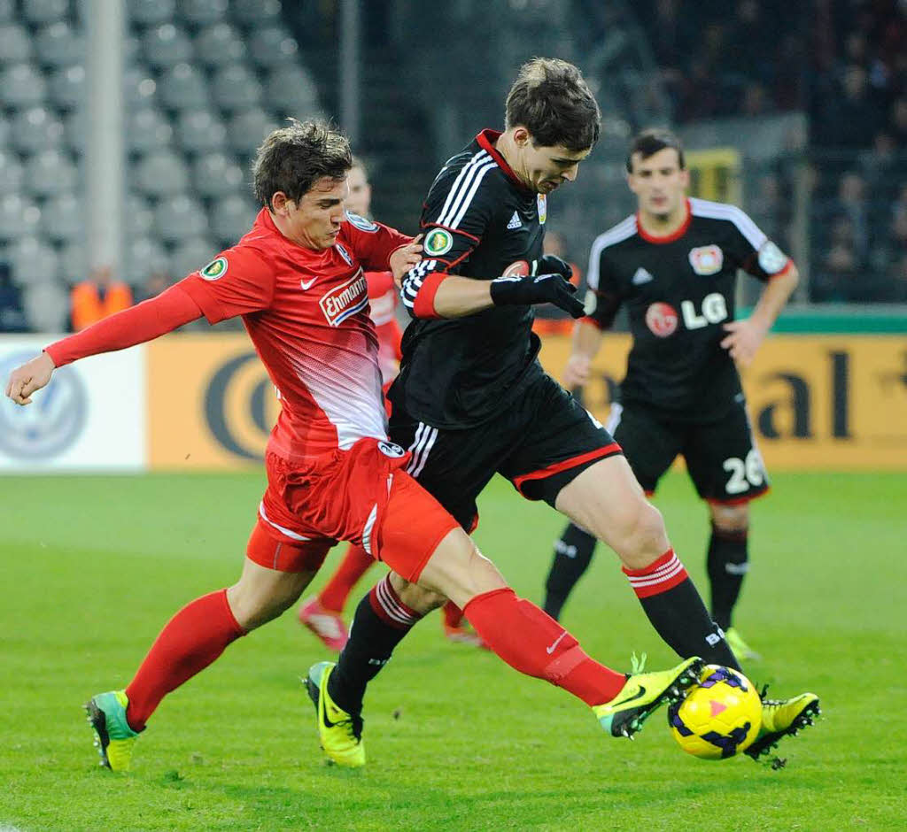 Wer ist schneller: Oliver Sorg vom SC Freiburg oder Philipp Wollscheid von Bayer Leverkusen?