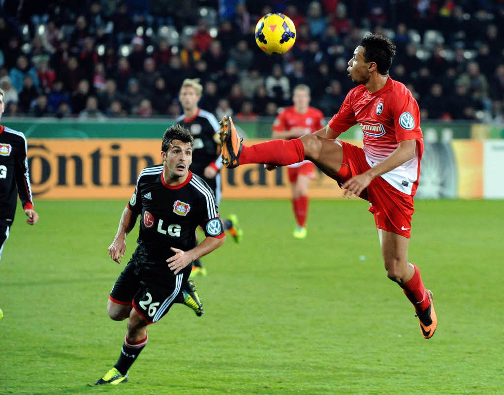 Gut gekmpft, dennoch verloren: Der SC Freiburg verliert das DFB-Pokal-Achtelfinale gegen Bayer 04 Leverkusen.