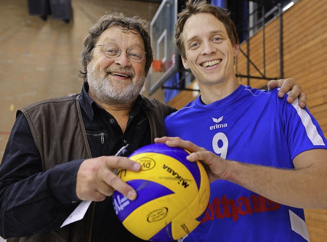 Dieser Ball lsst sie nicht los: Thoma...nst VC Offenburg, heute USC Freiburg    | Foto: seeger